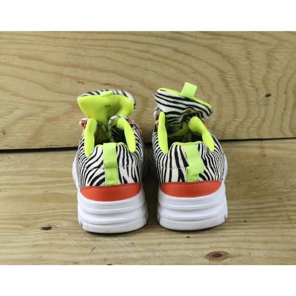 Free People The Bear Sneakers 7.5 Multicolor Leopard Zebra Print 38 Shoes - Picture 3 of 6